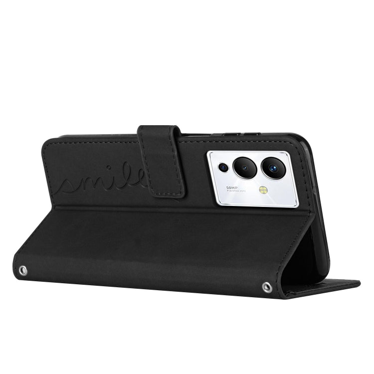 For Infinix Note 12/12 Pro Skin Feel Heart Pattern Leather Phone Case