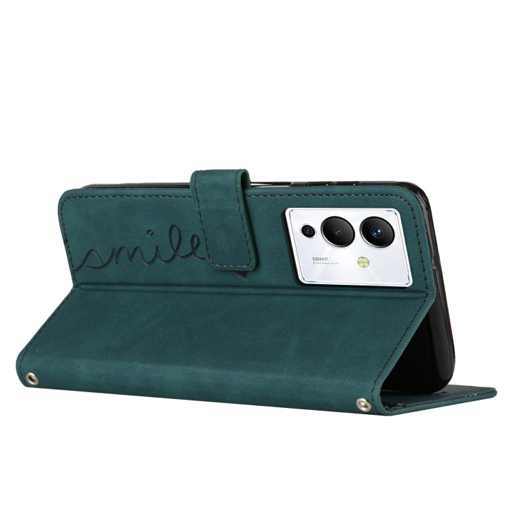 For Infinix Note 12/12 Pro Skin Feel Heart Pattern Leather Phone Case