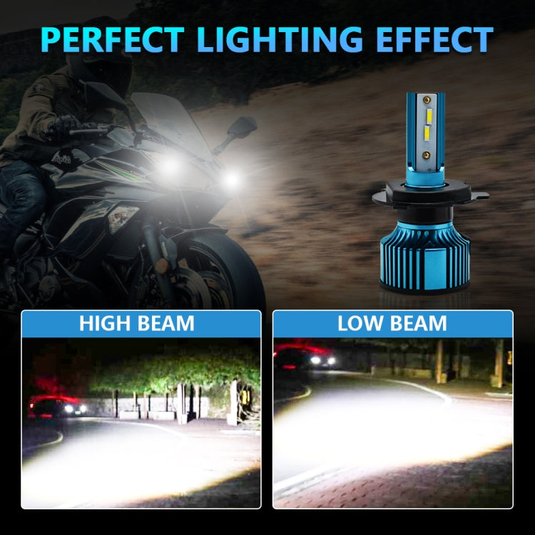 H4 DC10-32V / 6000K / 3000LM / 25W IP67 Waterproof Motorcycle LED Headlight