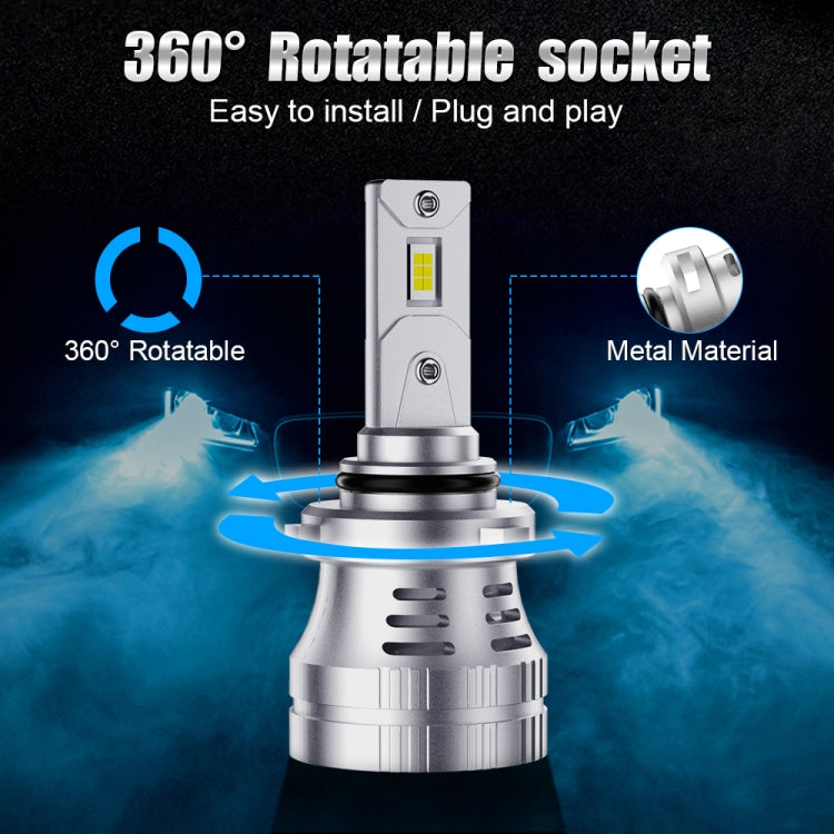 K9 1 Pair 9006 / HB4 6000K / 3000LM / 30W / DC10-32V IP68 Waterproof Car LED Headlight