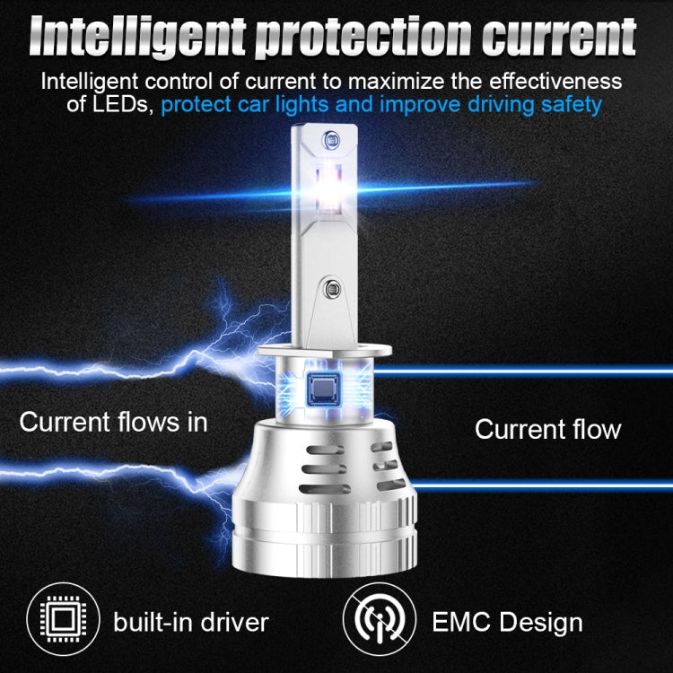 K9 1 Pair H1 6000K / 3000LM / 30W / DC10-32V IP68 Waterproof Car LED Headlight