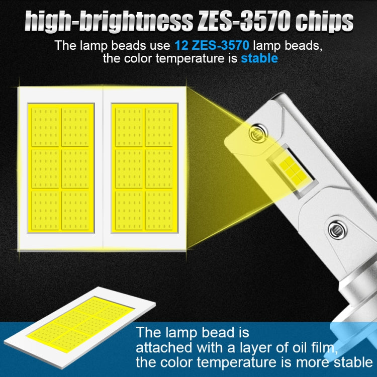 K9 1 Pair H7 6000K / 3000LM / 30W / DC10-32V IP68 Waterproof Car LED Headlight