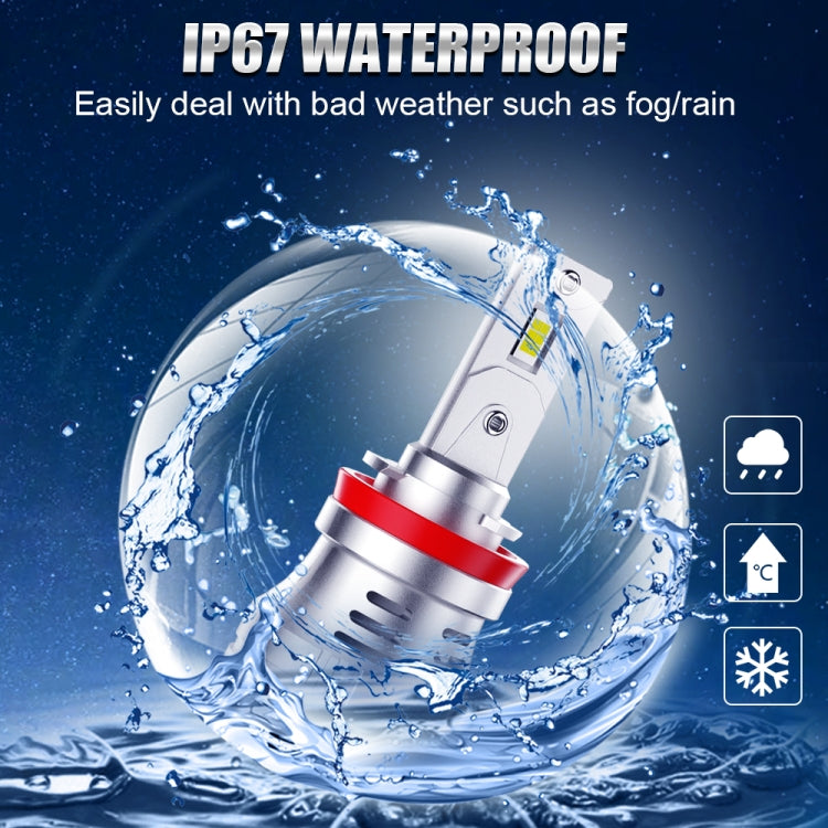 K9 1 Pair H8 / H9 / H11 6000K / 3000LM / 30W / DC10-32V IP68 Waterproof Car LED Headlight