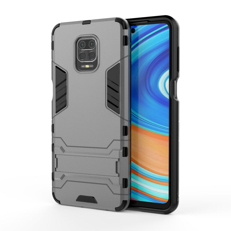 For Xiaomi Redmi Note 9 Pro Max Shockproof PC + TPU Protective Case with Invisible Holder