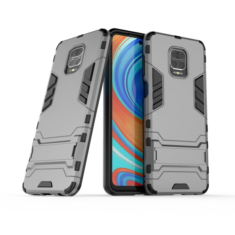For Xiaomi Redmi Note 9 Pro Max Shockproof PC + TPU Protective Case with Invisible Holder