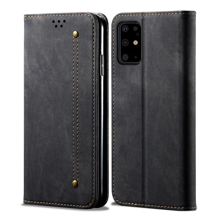 For Galaxy S20 Denim Texture Casual Style Horizontal Flip Leather Case with Holder & Card Slots & Wallet