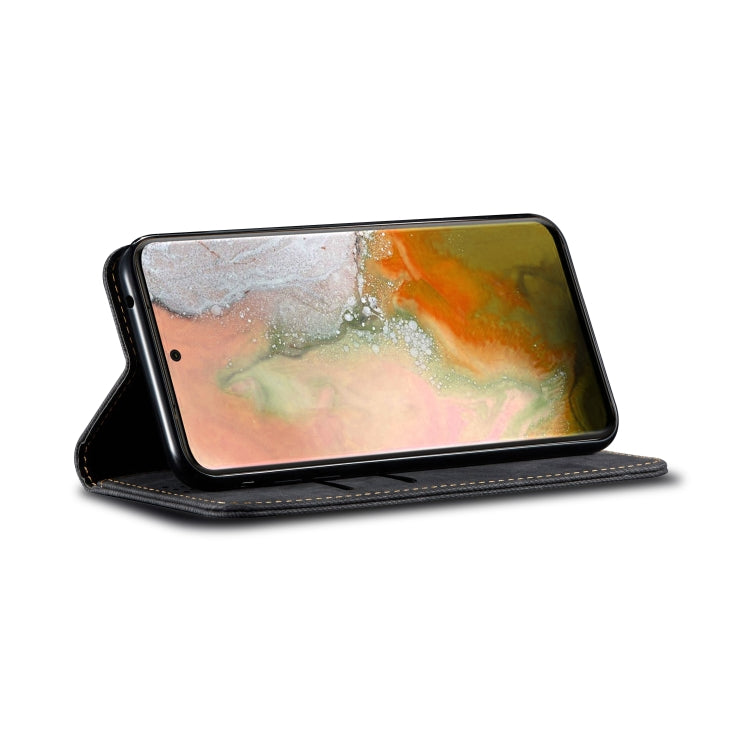 For Galaxy S20 Denim Texture Casual Style Horizontal Flip Leather Case with Holder & Card Slots & Wallet