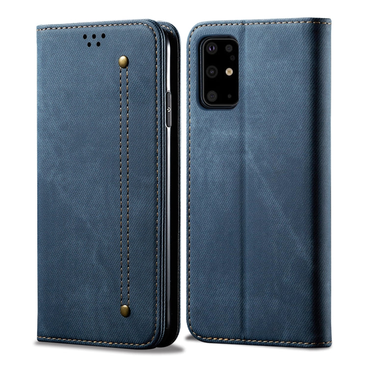 For Galaxy S20 Denim Texture Casual Style Horizontal Flip Leather Case with Holder & Card Slots & Wallet