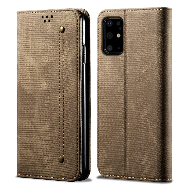 For Galaxy S20 Denim Texture Casual Style Horizontal Flip Leather Case with Holder & Card Slots & Wallet
