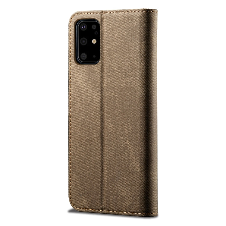 For Galaxy S20 Denim Texture Casual Style Horizontal Flip Leather Case with Holder & Card Slots & Wallet