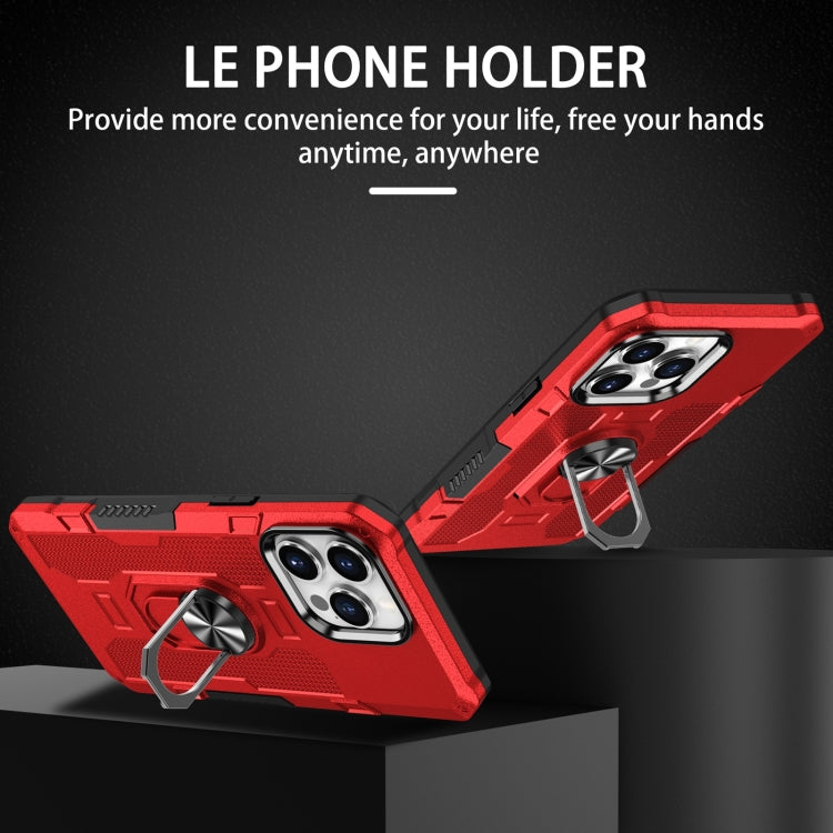 For iPhone 14 Pro Max Ring Holder Armor Hybrid Phone Case