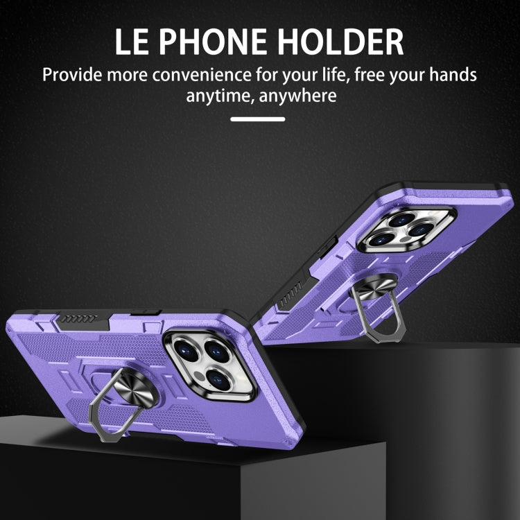 For iPhone 14 Pro Max Ring Holder Armor Hybrid Phone Case