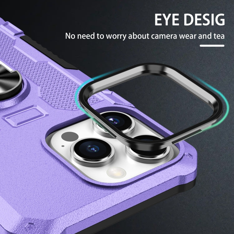 For iPhone 14 Pro Max Ring Holder Armor Hybrid Phone Case