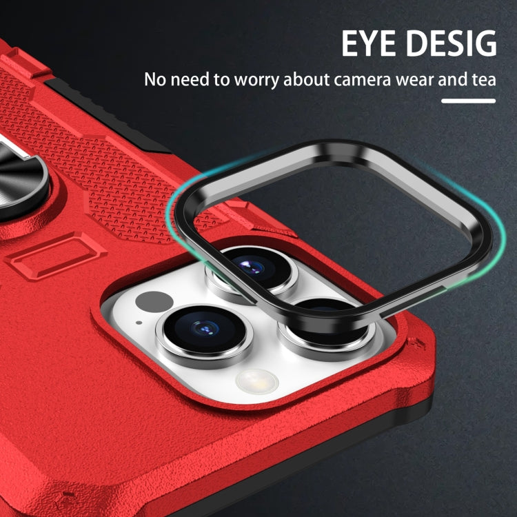 For iPhone 13 Pro Max Ring Holder Armor Hybrid Phone Case