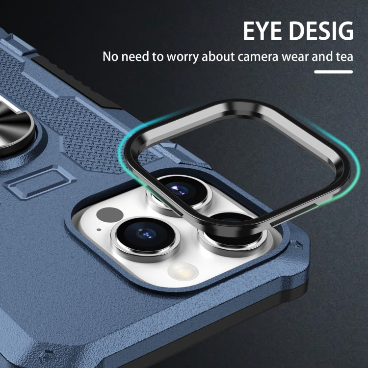 For iPhone 13 Pro Ring Holder Armor Hybrid Phone Case