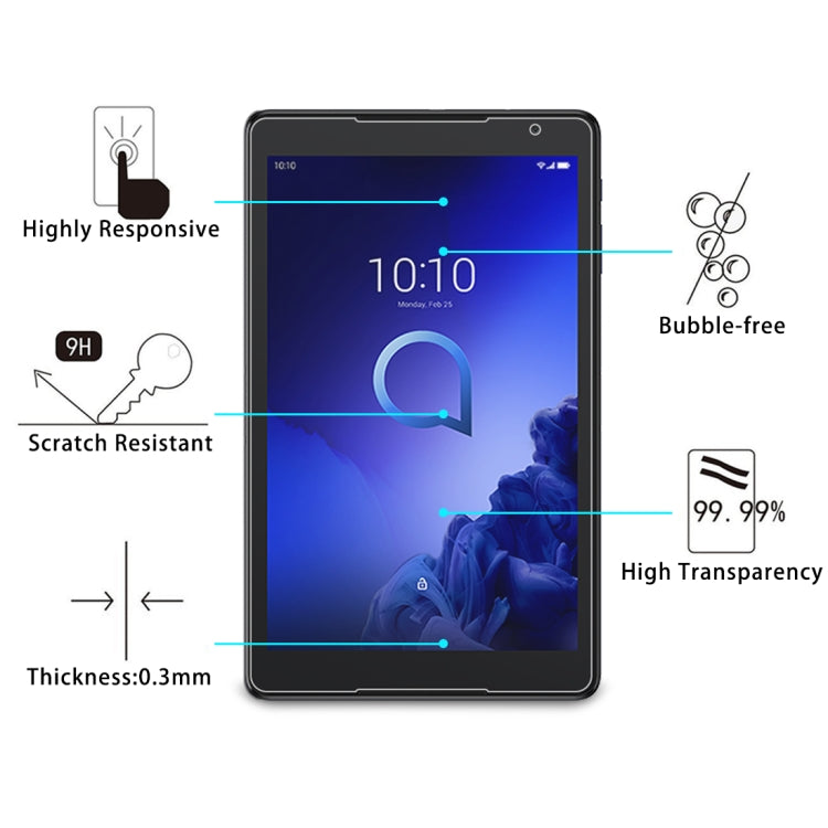 For Alcatel 3T Tablet 2019 10 inch 9H 0.3mm Explosion-proof Tempered Glass Film