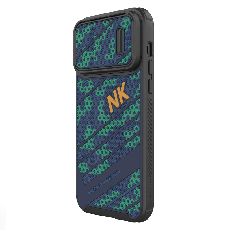 For iPhone 13 Pro Max NILLKIN 3D Lens Sliding Camera Embossed Design Phone Case