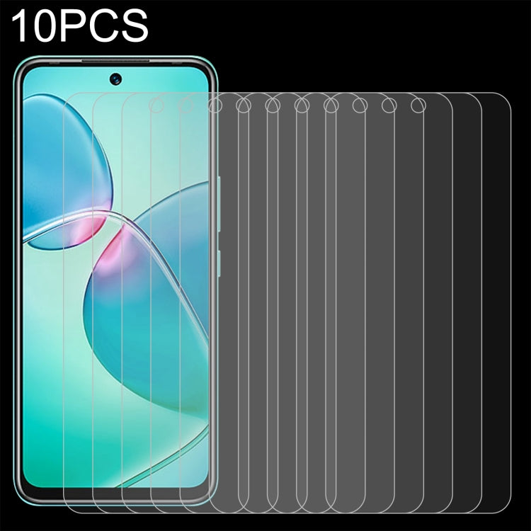 10 PCS 0.26mm 9H 2.5D Tempered Glass Film For Infinix Hot 12 Play NFC