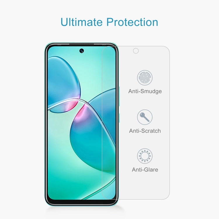 50 PCS 0.26mm 9H 2.5D Tempered Glass Film For Infinix Hot 12 Play NFC
