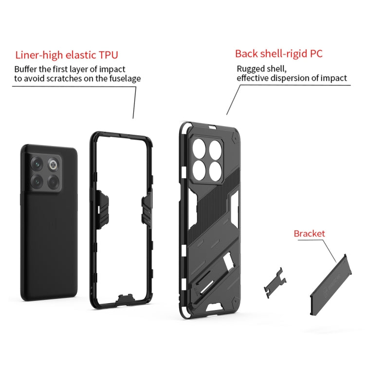 For OnePlus 10T 5G Punk Armor PC + TPU Phone Case with Holder