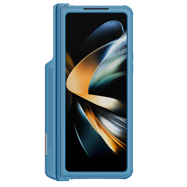 For Samsung Galaxy Z Fold4 5G NILLKIN Black Mirror Pro Series Camshield PC Phone Case with Pen Slot, Set Version