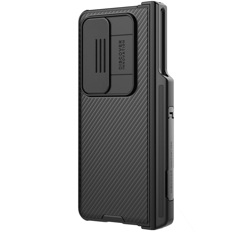 For Samsung Galaxy Z Fold4 5G NILLKIN Black Mirror Pro Series Camshield PC Phone Case with Pen Slot, Set Version