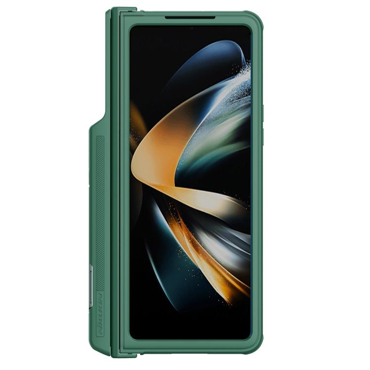For Samsung Galaxy Z Fold4 5G NILLKIN Black Mirror Pro Series Camshield PC Phone Case with Pen Slot, Set Version