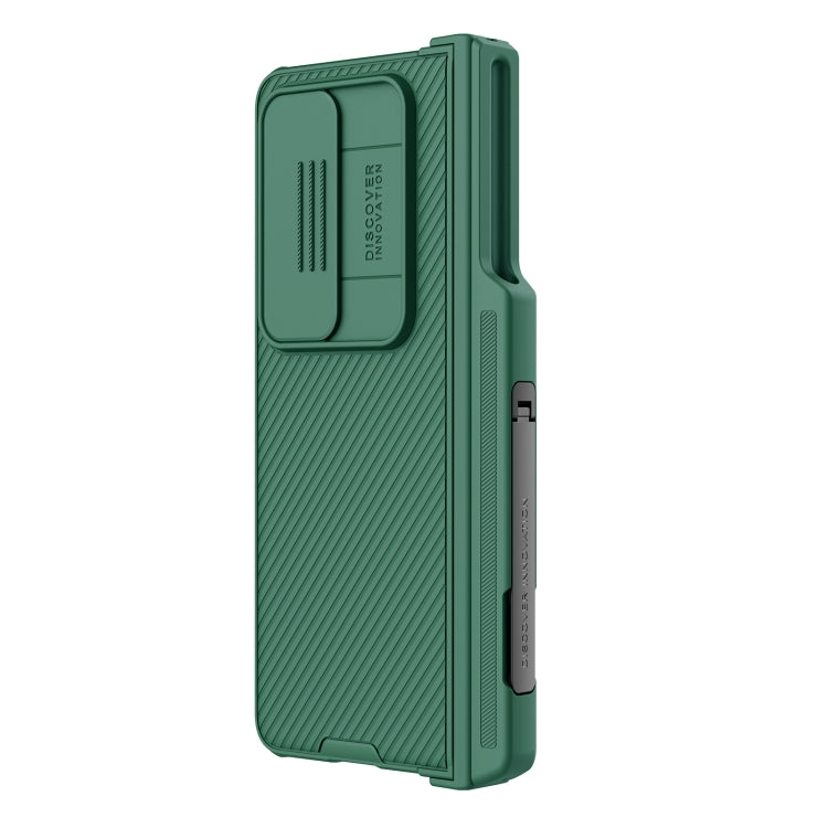 For Samsung Galaxy Z Fold4 5G NILLKIN Black Mirror Pro Series Camshield PC Phone Case with Pen Slot, Set Version