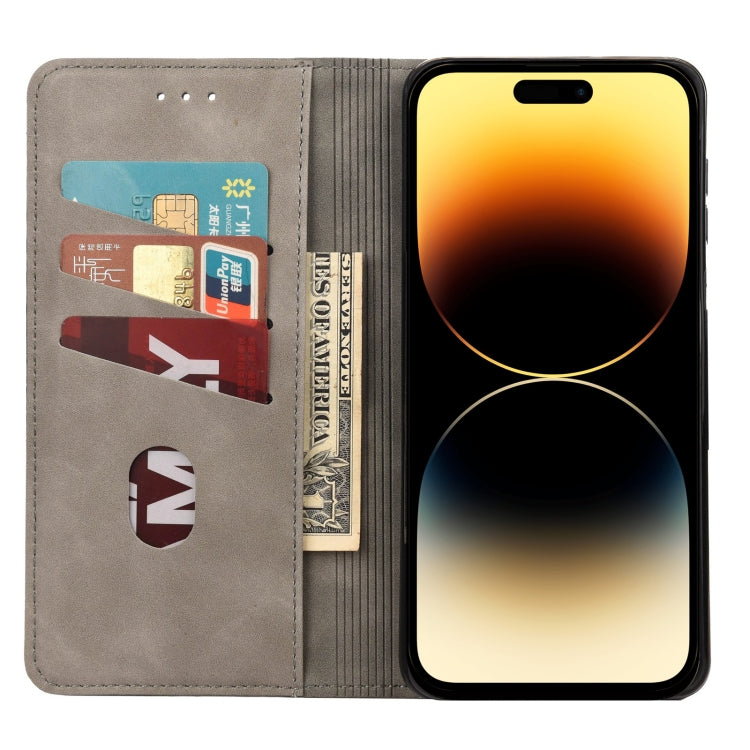 For iPhone 14 Pro Skin Feel Splicing Leather Phone Case