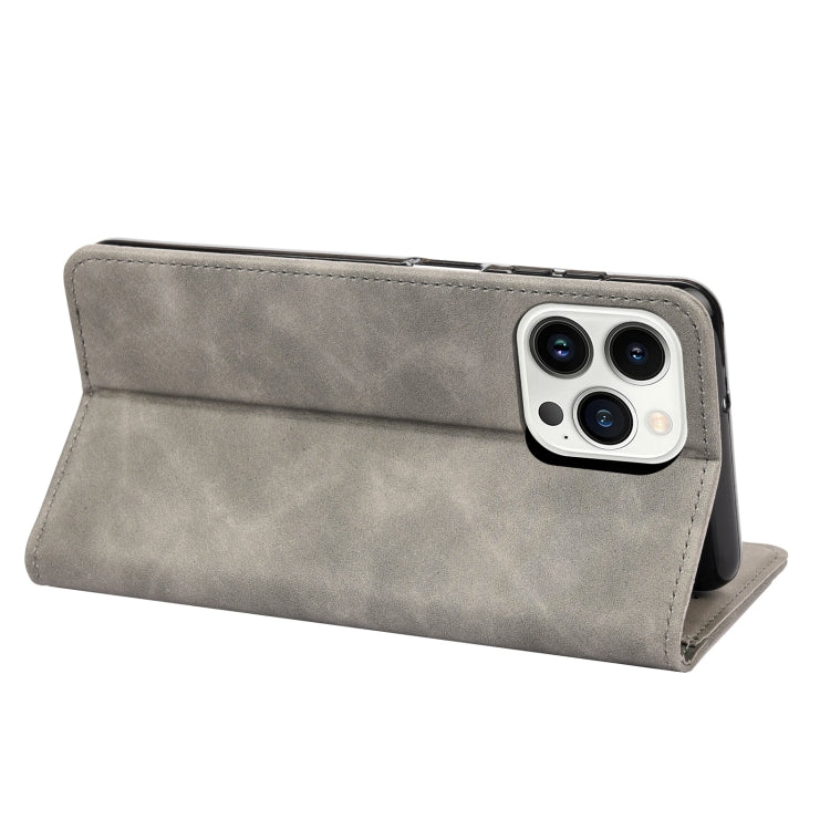 For iPhone 14 Pro Skin Feel Splicing Leather Phone Case