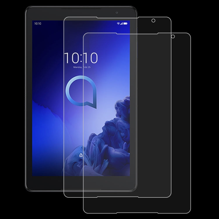 2 PCS 9H 0.3mm Explosion-proof Tempered Glass Film for Alcatel 3T Tablet 2019 10 inch