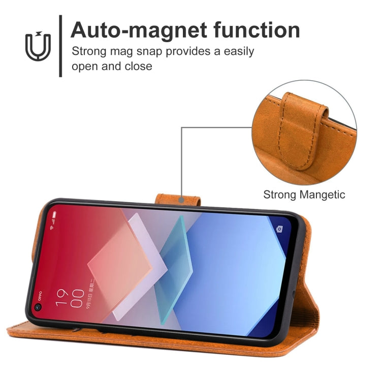 For OPPO K10x Leather Phone Case