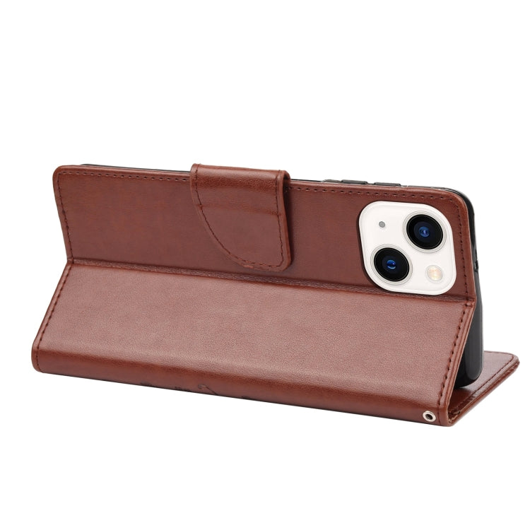 For iPhone 14 Plus Butterfly Flower Pattern Flip Leather Phone Case