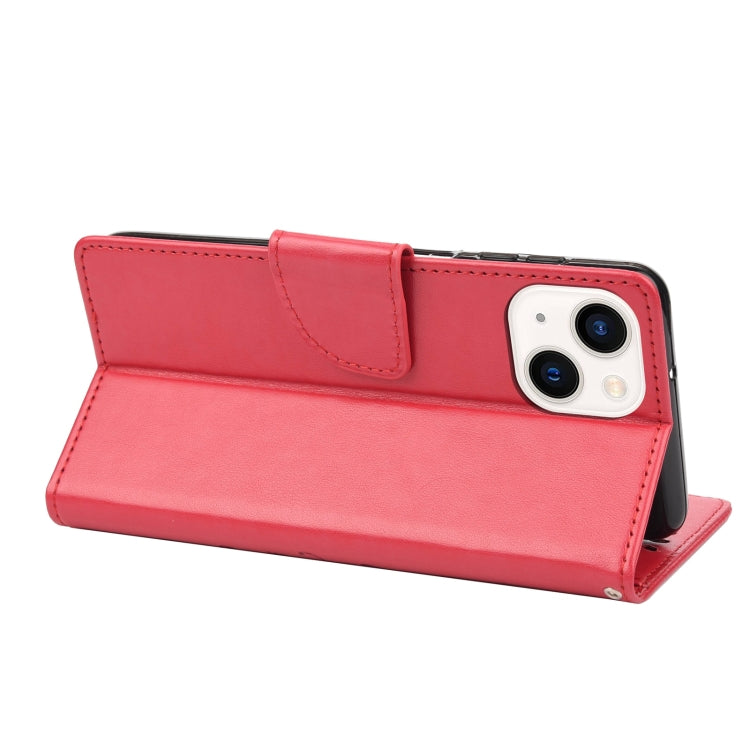 For iPhone 14 Plus Butterfly Flower Pattern Flip Leather Phone Case