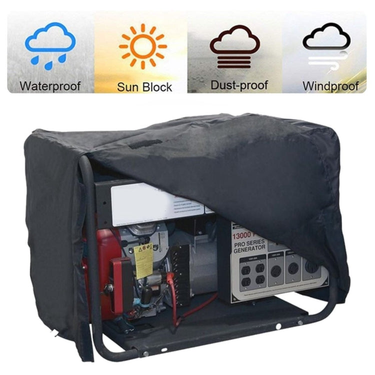 210D Oxford Cloth Generator Waterproof and Dustproof Protective Cover, Size:66x51x51cm(Black)
