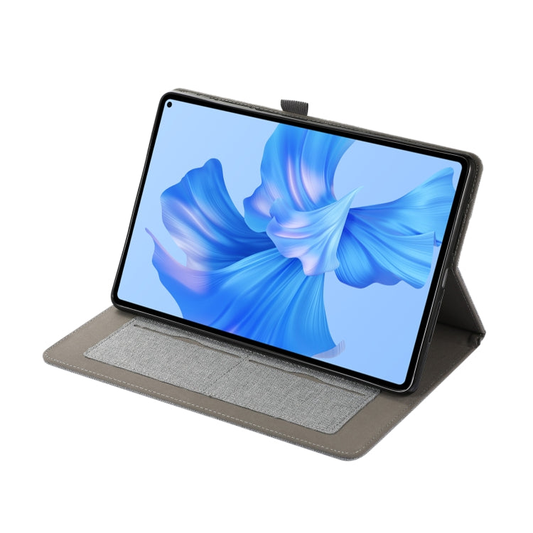 For Huawei MatePad Pro 11 2022 Fabric Texture Horizontal Flip Leather Tablet Case