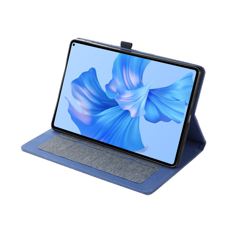 For Huawei MatePad Pro 11 2022 Fabric Texture Horizontal Flip Leather Tablet Case