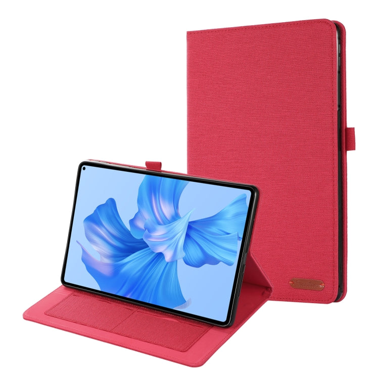 For Huawei MatePad Pro 11 2022 Fabric Texture Horizontal Flip Leather Tablet Case