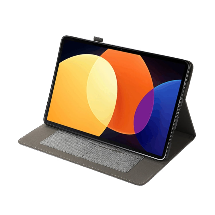 For Xiaomi Pad 5 Pro 12.4 Fabric Texture Horizontal Flip Leather Tablet Case