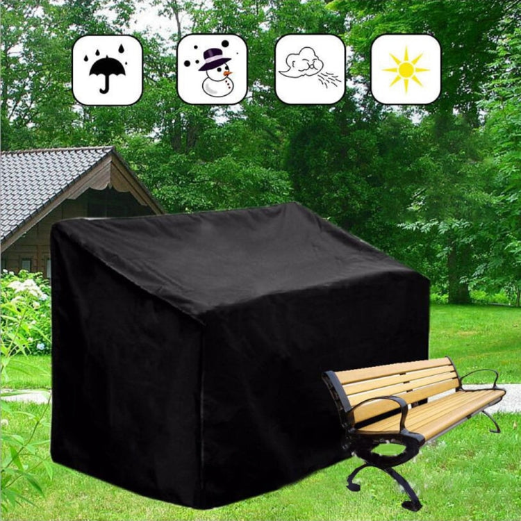 Sofa Recliner Table Waterproof Dustproof Cover, Size:163x66x89/69cm(Black)