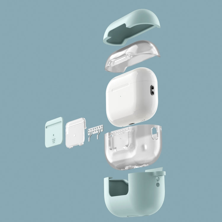 Earphone Silicone PC Protective Case with Switch Button and Buckle For AirPods Pro 2
