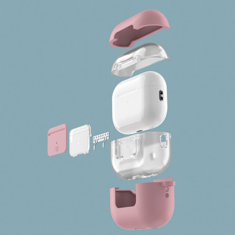 Earphone Silicone PC Protective Case with Switch Button and Buckle For AirPods Pro 2