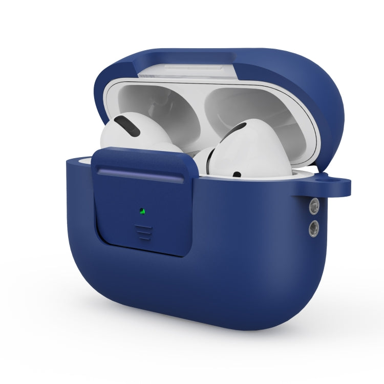 Earphone Silicone PC Protective Case with Switch Button and Buckle For AirPods Pro 2