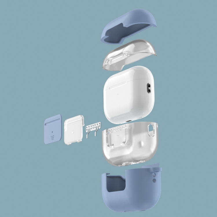 Earphone Silicone PC Protective Case with Switch Button and Buckle For AirPods Pro 2