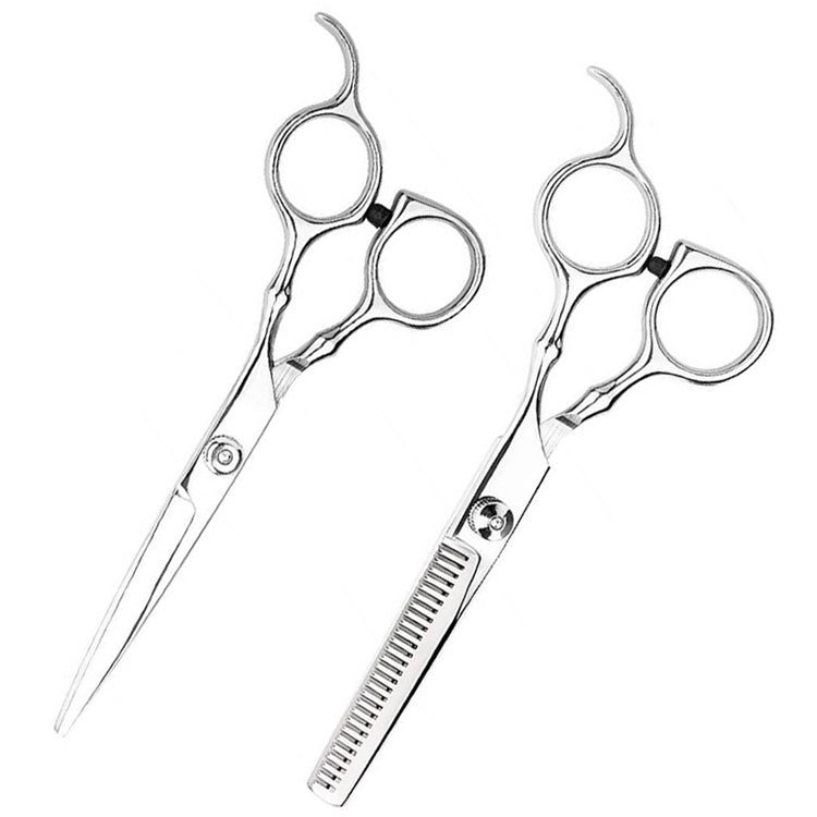 2 PCS Professional Hair Cutting Thinning Scissor Hairdressing Flat Shear Scissors Kit