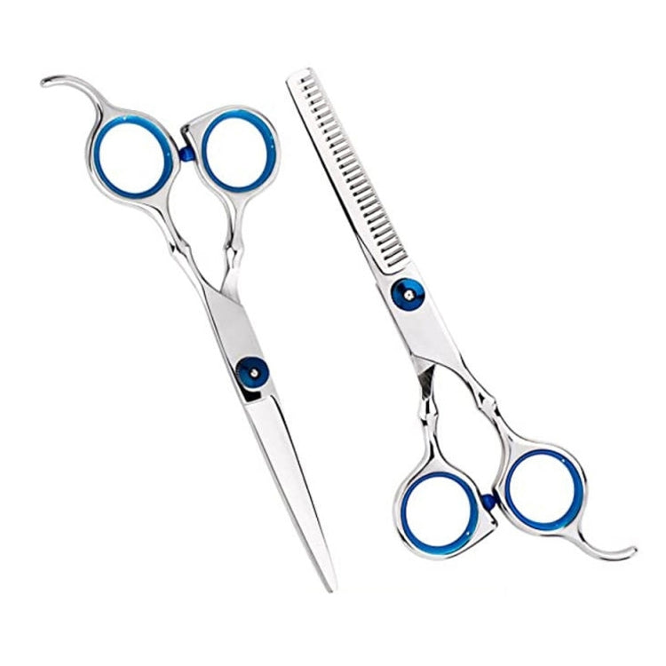 2 PCS Professional Hair Cutting Thinning Scissor Hairdressing Flat Shear Scissors Kit