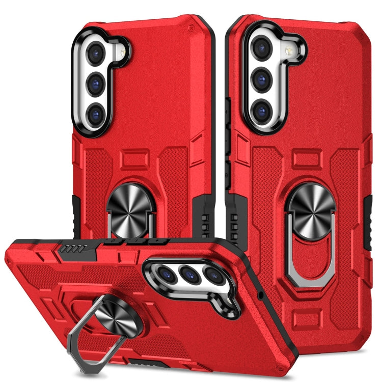 For Samsung Galaxy S21 FE 5G Ring Holder Armor Hybrid Phone Case