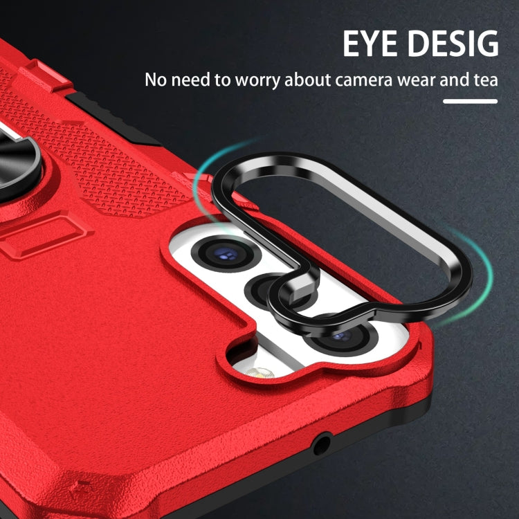 For Samsung Galaxy S21 FE 5G Ring Holder Armor Hybrid Phone Case