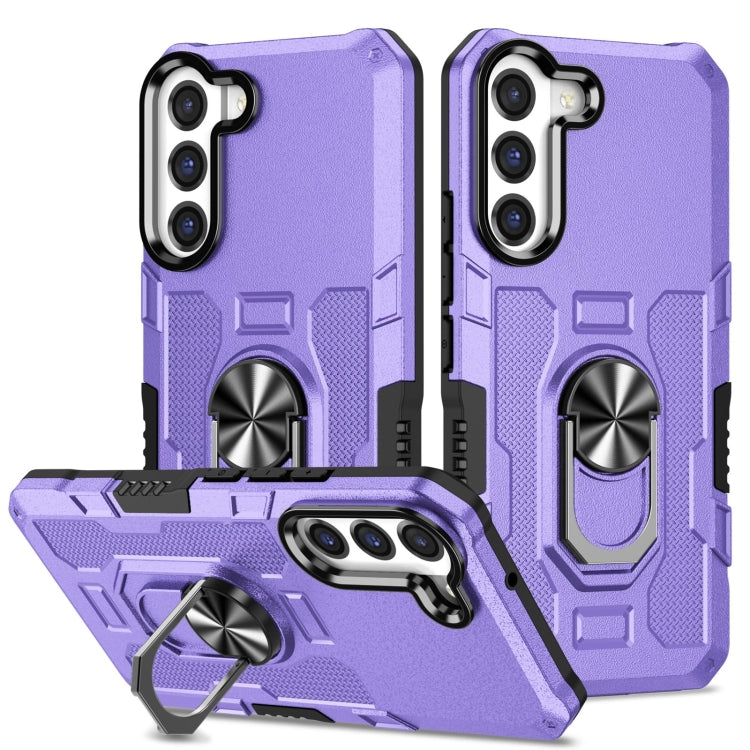 For Samsung Galaxy S21 FE 5G Ring Holder Armor Hybrid Phone Case