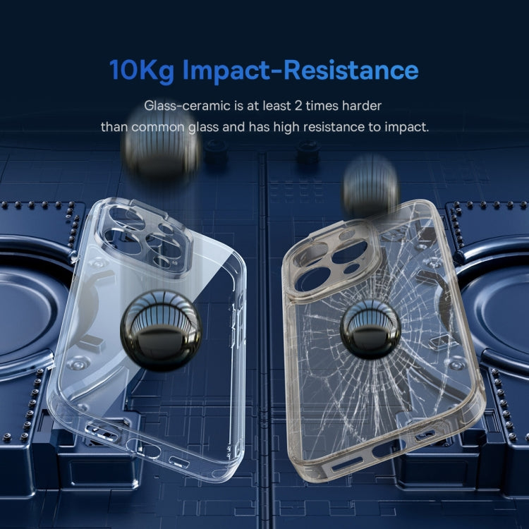 For iPhone 14 Baseus SuperCeramic Series Glass Phone Case